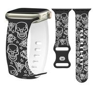 Watbro Halloween Pumpkin Engraved Band Compatible with Apple Watch 38mm 40mm 41mm 42mm 44mm 45mm 49mm Women Men,Cute Thanksgiving Day Strap for iWatch Series 10 9 8 7 6 5 4 3 2 1 SE Ultra