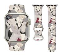 Watbro King Charles The Leader Among Dogs Watch Band Compatible with Apple Watch 38mm 40mm 41mm 42mm 44mm 45mm 49mm Women Men,Soft Silicone Cute Strap Design for Ultra iWatch Series 10 9 8 7 6 SE Band