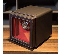 Watch accessories Automatic Watch Winder Mechanical Single Watch Genuine Leather Box Quiet Advanced Motor Vibrating Screen Stand DisplayBirthday Fathers Day Mothers s Presents for Men a little