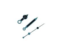 Watch Accessories, Colored Hands, Black Oil, No Night Light, Suitable for Installing NH35/36/4R/7S Movements(Blue)