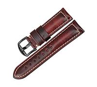 Watch Accessories Fashion Red Watchband 20mm/22mm/24mm Leather Watch Strap Vintage Watch Band