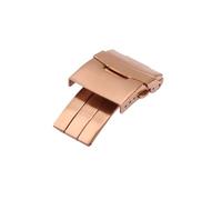 Watch Accessories Fine Steel Buckle Folding Buckle 20 22mm Suitable Fit for Breitling Fit for Casio Men's Strap Buckle(Rose Gold,22mm)