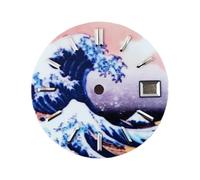Watch Accessories Literal dial Full Luminous Kanagawa Surfing Suitable Fit for Seiko Watch dials with a Diameter of 28.5mm(Single Force Wave Plate)