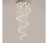 Watch accessories winder Duplex Staircase Crystal Chandelier Lobby Living Room Ceiling Lamp LED Luxury Art Round Spiral Hanging Light,Ceiling Lights