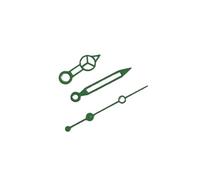 Watch Accessories with Three Colored Hollow Out Hands, No Night Light, Suitable for NH35/36/4R/7S Movements(Green)