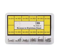 Watch Back Case Screw, Stainless Steel Cross Screw, Watch Repairing Screw Mini Small Screws Kits Watch Back Screw for Keyboard Repair Glasses Watchemakers (4023-A)