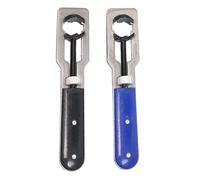 Watch Back Key - 14cm Silver Polished Metal Two Pieces Back Case Removal Tool Professional Clock Maintenance Equipment Universal Battery Change Accessory | Kit
