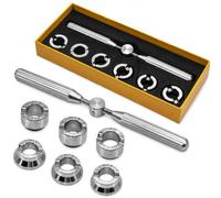 Watch Back Remover Tool, 5537 Watch Case Opener for Rolex & Tudor, Watch Repair Tools & Kits with 6 Dies (18.5-29.5mm)