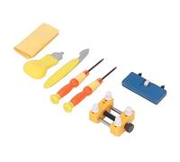 Watch Back Repair Kit Professional for Easy Battery Replacement and Repair, Durable Aluminium Alloy and ABS, Yellow, 7 Pieces