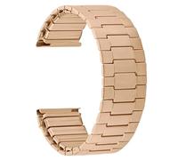 watch band 22mm Elastic Stainless Steel Strap Men Women Metal Watch Band Quick Release Universal Bracelet(Rose Gold)
