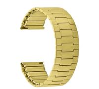 watch band 22mm Elastic Stainless Steel Strap Metal Watch Band Quick Release Bracelet Universal Men Wristbelt(Gold,S Length 137mm)