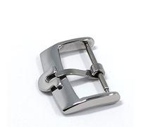 Watch Band Buckle，Watch Clasp Watch Accessories Band 12mm 14mm 16mm 18mm 20mm For Omega Seamaster Strap Watch Men Pin Insurance Buckle Stainless Steel Clasp Replacement Buckle ( Color : Silver 20mm )