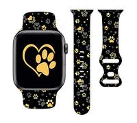 Watch Band Compatible with Apple Watch 38mm 40mm 41mm 42mm 44mm 45mm 49mm Silicone Wristbands Strap Replacement for IWatch 9 8 7 6 5 4 3 2 1 Women Men Gifts(38mm/40mm/41mm)