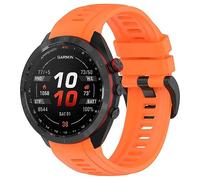 Watch Band Compatible with Garmin Approach S70 42mm 47mm for Women Men, Soft Silicone Replacement Bands Accessories Straps for Garmin Approach S70 42mm 47mm, orange, 42 mm, Modern
