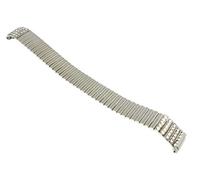 Watch Band Expansion Ladies Silver Color with Rhinestones fits 11mm to 14mm