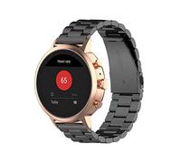 Watch Band for Withings ScanWatch 38mm/ScanWatch 2 38mm/ScanWatch Light/Move 38mm Strap, 18mm Metal Wristband Bracelet for Withings Steel HR 36mm/Withings Steel，Black