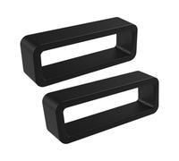 Watch Band Holder - 2 Pack Magic Bands Clips | Replacement Watches Loops, Smartwatch Strap Keeper Retainer, Durable Fastener Rings Accessories For Women Men Kids, 24mm, Silicone, Unisex