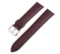 Watch Band Leather, Replacement Leather 12mm 14mm 16mm 18mm 19mm 20mm 22mm 24mm Watchband Wrist Bracelet With Stainless Metal Clasp Quick Release Bands