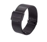 Watch Band Quick Release Stainless Steel Mesh Watch Band 12-24mm Universal Replacement For Mens Womens(Black,21mm)