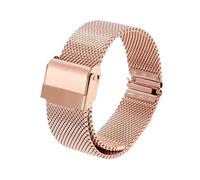 Watch Band Quick Release Stainless Steel Mesh Watch Band 12-24mm Universal Replacement For Mens Womens(Rose gold,22mm)
