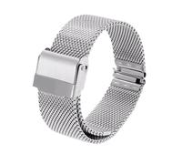 Watch Band Quick Release Stainless Steel Mesh Watch Band 12-24mm Universal Replacement For Mens Womens(Silver,21mm)