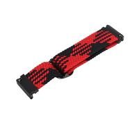 Watch Band, Sport Watch Bands Nylon Braided Easy Installation with Spring Bar for Everyday Watchers, redblack
