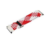 Watch Band, Sport Watch Bands Nylon Braided Easy Installation with Spring Bar for Everyday Watchers, red white
