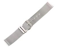 Watch Band Stainless Steel Mesh Fine Woven Strap 12mm 14mm 16mm 18mm 20mm 22mm 24mm Universal Silver Wristband Suitable For Smart Or Traditional Watches(24mm)