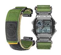 Watch Band Strap for Casio DW-H5600 AE-1000W AE-1100W AE-1200 AE-1300 AE-1500WH A158WA A-159WA A168W B650 B640,18mm Leather Hook & Loop Casio strap