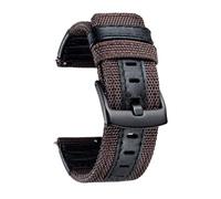 Watch Bands Classic Canvas Fabric with Genuine Leather Hybrid Watch Straps Replacement Wristband with Black buckle 18/20/22mm