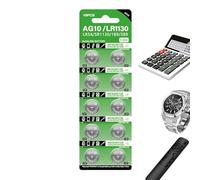 Watch Battery Button, Button Battery for Toys, LR1130 Anti-Creation Battery Set, 10x Portable Watch Cell, D-Cell Battle Electronic Device Supplies