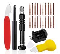 Watch Battery Replacement Kit,25PCS Watchmaker Repair Screwdriver Set,Watch Back Cover Removal Tools for Back Case Opening Battery Replacement Strap Adjustment Glasses Repair