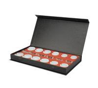 Watch Bezel Dies Set 18pcs Durable Metal Fitting Dies Kit for Efficient Watch Repair Suitable for Various Models (White)