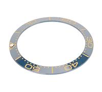 Watch Bezel Insert, Stylish Replacement Parts for Ceramic Watch Bezels, Safe for Watchmaking, Weiße Ziffer auf blauer Basis