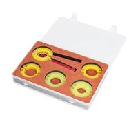 Watch Bezel Remover Plier Tool Set, Adjustable Bezel Opener with 4 Spare Moulds for Watch Repair, Steel and ABS Bezel Removal Kit with Plastic Storage Box