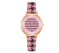 Watch Big Numbers Women Dress Watch Round Digital Dial Women Watch Faux Leather Strap Alloy Case Watch Elegant Ladies Business Wristwatc 24 Hour Watch Gold Watch Mens Watch Straps