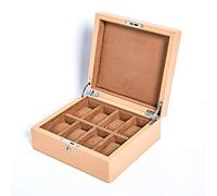 Watch Box for Men - 8 Slot Simple Leather Anti-Fall Watch Box, Simple Leather Bracelet Watch Storage Box Display Organizer