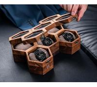 Watch box for men, Mens rosewood watch display case, Handcrafted honeycomb organizer, Father’s Day Gift - Luxury Built to Last, Vintage Display Case and Organizer for Men's Watch Collection