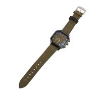 Watch, Breathable Leather Strip Men from The Bracelet of The Fast -Resistant Fast Release Bracelet (Green)
