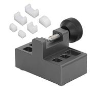 Watch Buckle Press Set, Aluminum Alloy Watch Repair Tool Kit with Radian Positioning for Strap Length Adjustment and Buckle Maintenance (Gray)