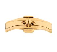 Watch Buckle Replacement, 6mm and 19mm Double Push Button Folding Watch Deployment Clasp, Golden Alloy Ceramic Tungsten Steel, Durable Scratch, for Men and Women