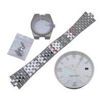 Watch Case Kit with Dial for Rolex Datejust/Royal Oak/Tissot PRX | Hands Stainless Steel Sapphire Crystal Fit NH35 Movement DIY Set Men Women