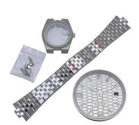 Watch Case Kit with Dial for Rolex Datejust/Royal Oak/Tissot PRX | Hands Stainless Steel Sapphire Crystal Fit NH35 Movement DIY Set Men Women