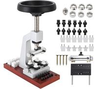Watch Case Opener, 5700 Bench Wristwatch Back Opener with 6 Dies Accessories Watchmaker Repair for Rolex Watch Making and Opening and Closing
