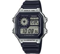 Watch Casio Man Digital AE-1200WH-1CVEF · Duty 100 M · Time World · C