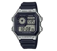 Watch Casio Man Digital AE-1200WH-1CVEF · Duty 100 M · Time World · C