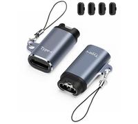 Watch Charging Adapter, AIYEEN USB C Female to Male Adapter Charging Port Compatible with Garmin Fenix 7/7S/7X/6/6X/6S, etc., Type-C Watch Charger with Anti-lost Buckle (USB-C)