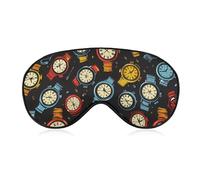 Watch Collector Funny Wristwatch Lover Sleep Mask Soft Blackout Eye Mask Eye Shade Cover with Adjustable Strap for Men Women