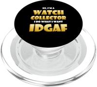 Watch Collector IDGAF Vintage Modern Rare Watch Collecting PopSockets PopGrip for MagSafe