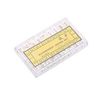 Watch Crown Set Assorted Gold & Silver Repair Parts for Quartz Mechanical Watches with Plastic Box